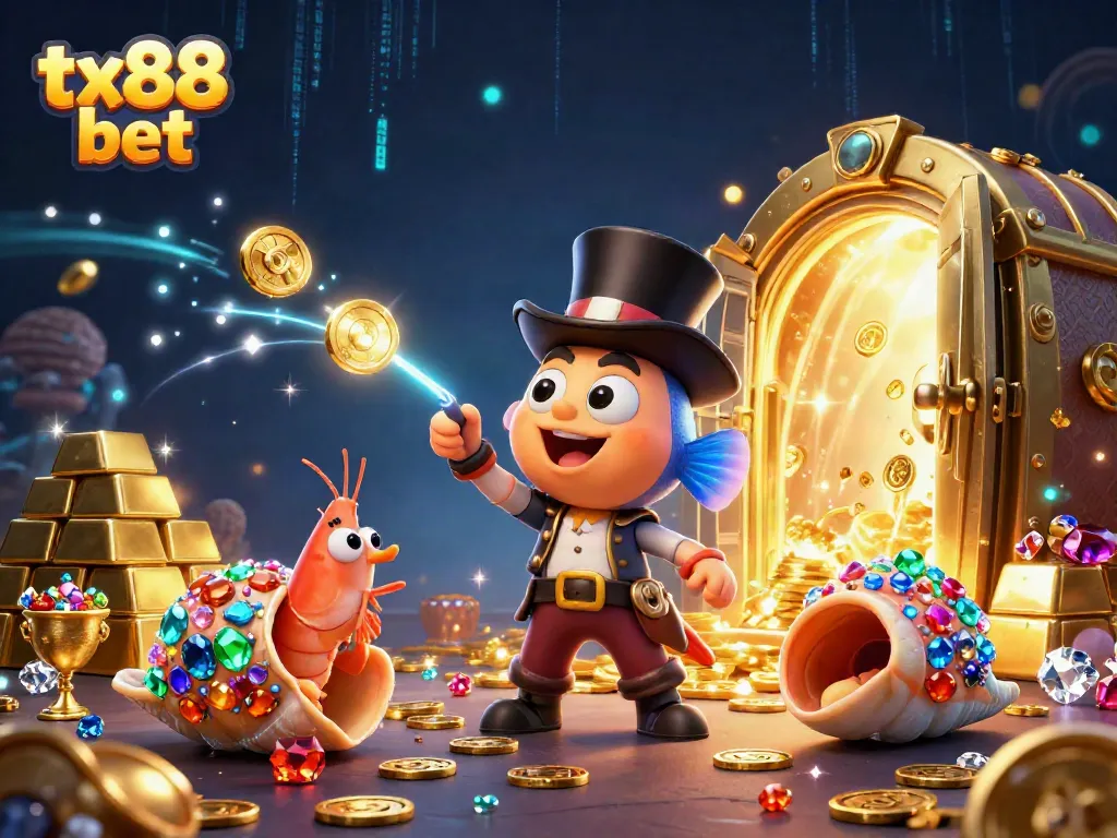 Experience thrilling gameplay with tx88 bet, featuring animated treasures and vibrant characters.